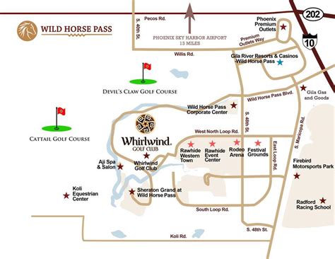 Wild Horse Pass Map - Whirlwind Golf Club