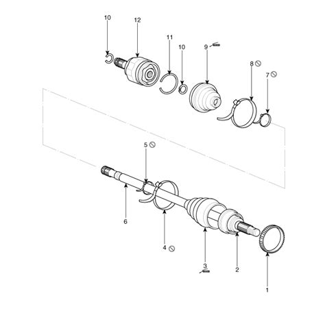 Hyundai Tucson - Rear Driveshaft Components and Components Location ...