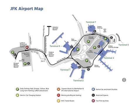 John F. Kennedy International Airport Map - Guide maps online | Airport ...