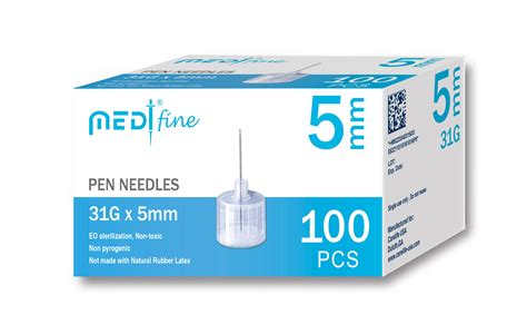 MedtFine Insulin Pen Needles (31G 5mm)