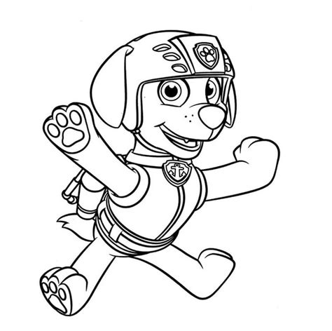 Zuma Paw Patrol Coloring Page - Free Printable Coloring Pages for Kids