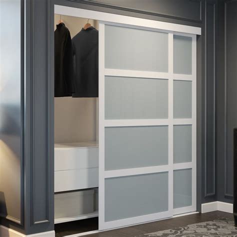 Oxford Frosted Glass Sliding Closet Door & Reviews | Wayfair | Closet ...