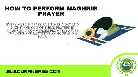 Salat-Al-Maghrib/ how to perform Maghrib prayer - Quran Easy academy