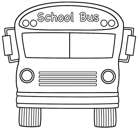 Free Printable School Bus Coloring Pages For Kids