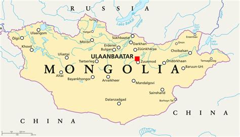 Rivers In Mongolia Map