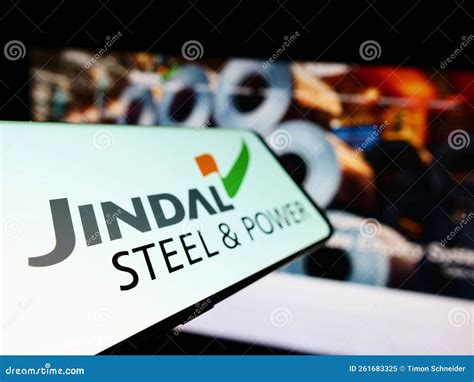 Smartphone with Logo of Company Jindal Steel and Power Limited (JSPL ...