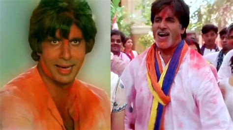 Amitabh Bachchan's tryst with two most iconic Holi songs- 'Rang Barse ...