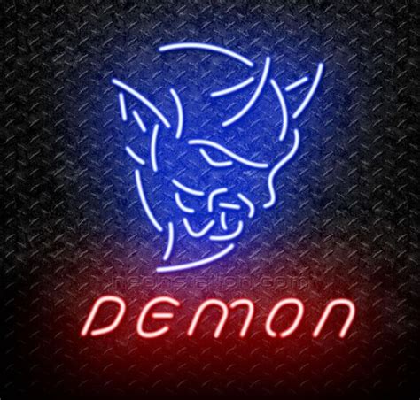 Dodge Challenger SRT Demon Logo Neon Sign For Sale // Neonstation