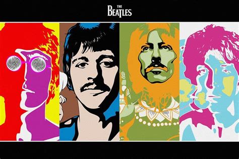 The Beatles Rock Band Music Poster | Leporello