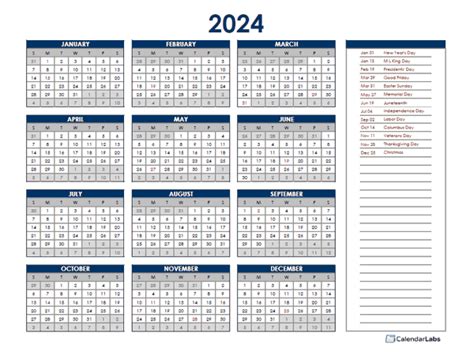 Blank Calendar Printable Yearly 2024 Latest Perfect The Best Famous ...