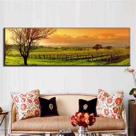 Large Picture Autumn Farm Canvas Printings Natural Landscape Canvas ...