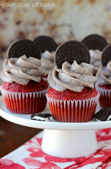 Oreo Red Velvet Cupcakes - Your Cup of Cake