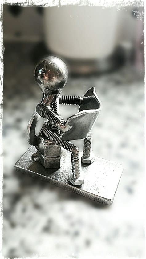 Nuts and bolts welded art. | Scrap metal art, Metal art projects, Metal art