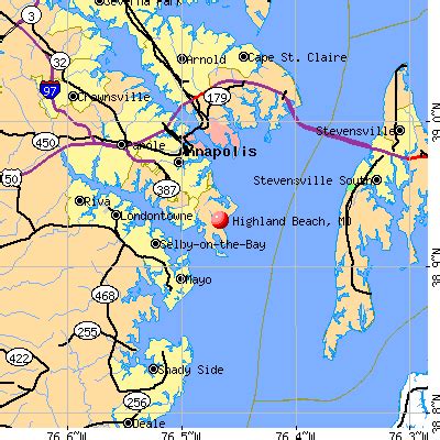 Highland Beach, Maryland (MD 21403) profile: population, maps, real ...