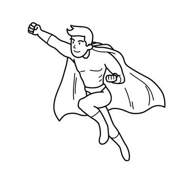 Superhero Cape Drawing