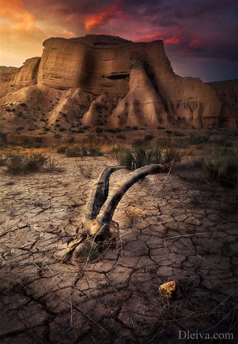 Almeria Desert, Andalusia, Spain - Sunset in the Desert of Almería ...