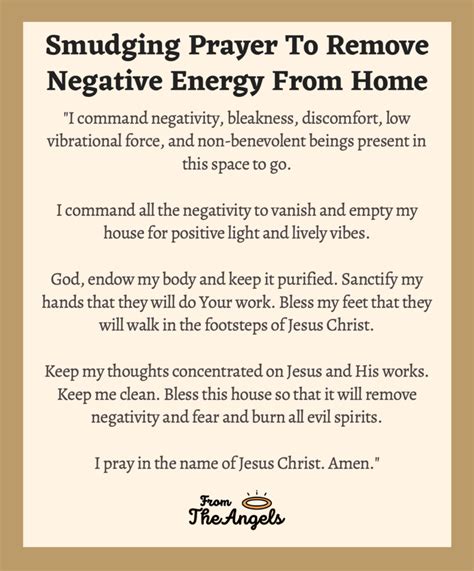 7 Smudging Prayer To Remove Negative Energy From Home God Answers ...