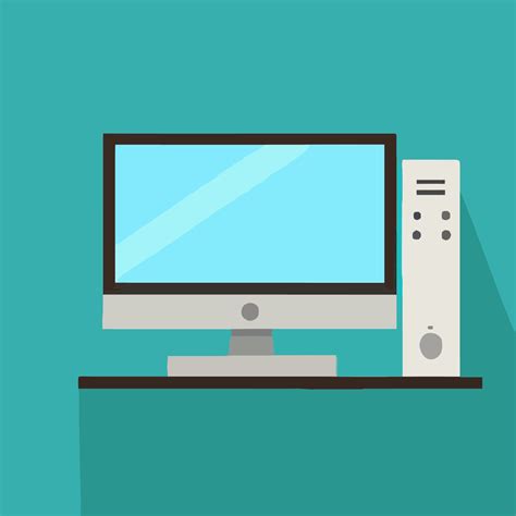 Computer icon design PC illustration screen cartoon vector desktop ...