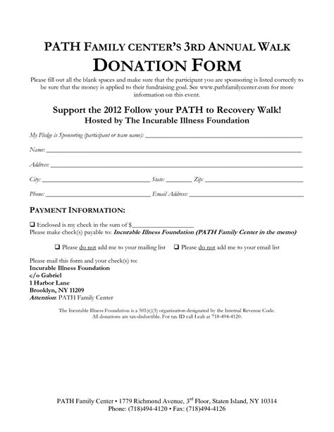 21+ Free 36+ Free Donation Form Templates - Word Excel Formats