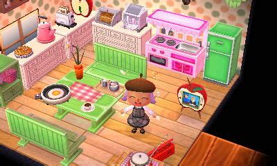 Fox-Toothed Girl, My kitchen in ACNL which I finished yesterday....