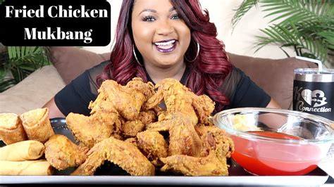 FRIED CHICKEN MUKBANG - YouTube