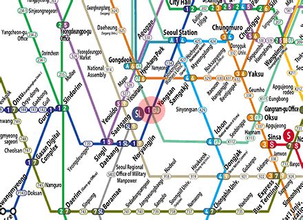 Yongsan station map - Seoul subway