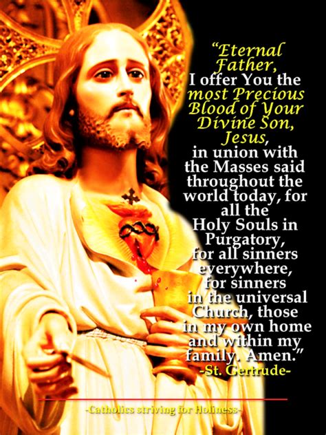 Prayer Of St. Gertrude For The Holy Souls In Purgatory. - Catholics ...