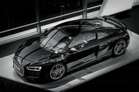 Stunning Black 2016 Audi R8 V10 at Audi Center Frankfurt - GTspirit