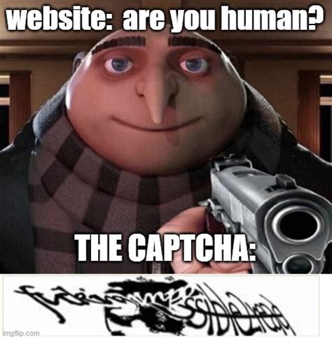 Gru Holding Gun Meme Template