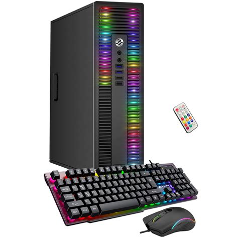 Buy HP Custom Built RGB Lights PC ProDesk Desktop Computer Intel Core ...