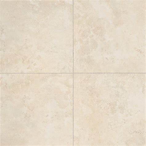 Glazed Porcelain 13x13-inch Stone Look Field Tile in Crema - Bed Bath ...