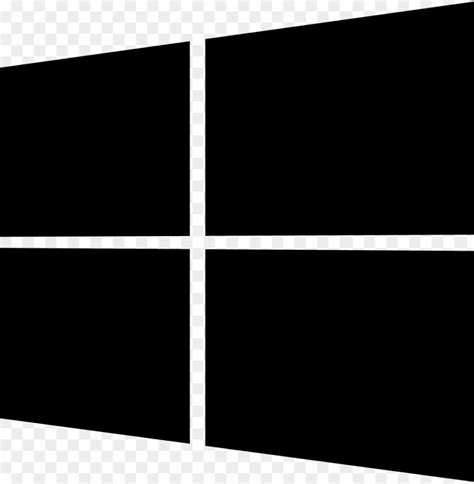 Black Windows Logo Image Source From This - Windows 10 Logo Transparent ...