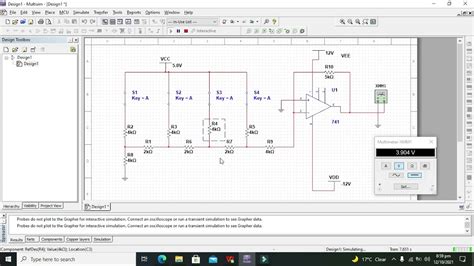 R-2R DAC simulation in multisim | simulation of digital to analog ...