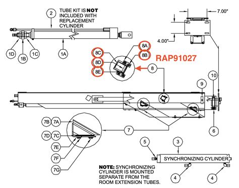 HWH SPACEMAKER Slide-Out Mechanism CATCH RAP91027 - Northwest RV Supply