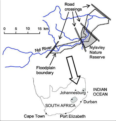 Location of modelled floodplain area. | Download Scientific Diagram