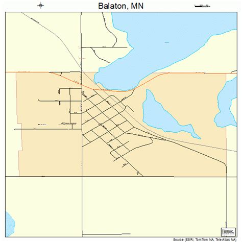 Balaton Minnesota Street Map 2703250