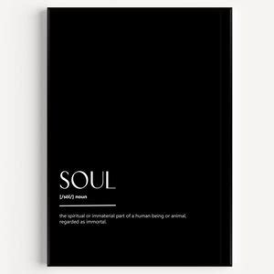 Soul Definition Print - Etsy