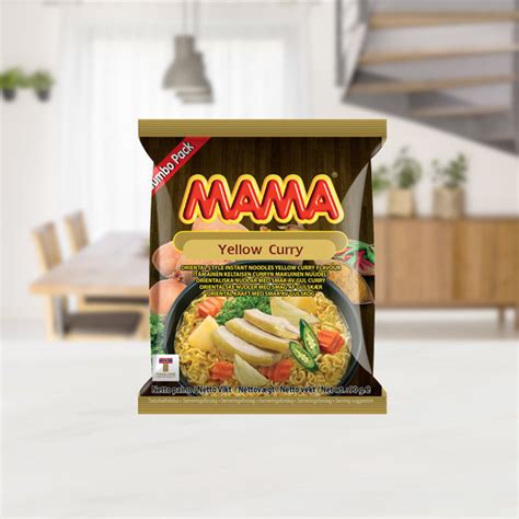 Mama Brand Oriental Style Instant Noodles Yellow Curry Flavour | Thai ...