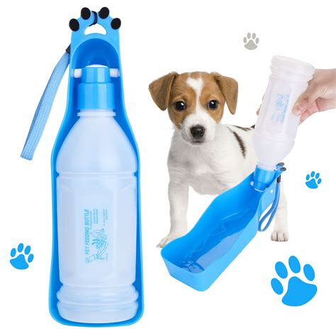 Pink Portable Dog Bottle 20oz Pet Dog Travel Water Bottle Drink Squeeze ...