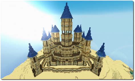 Large Desert Sand Castle - Sanacraft Minecraft Project