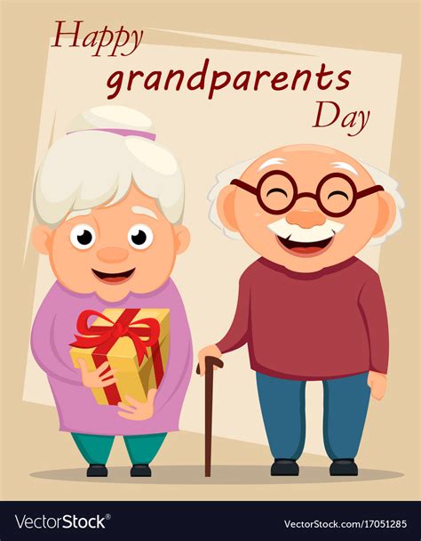 Grandparents day greeting card grandmother Vector Image