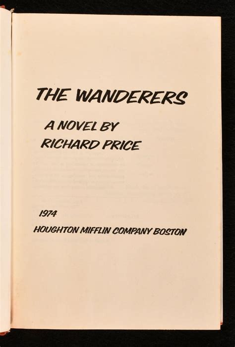 The Wanderers by Richard Price: Very Good Cloth (1974) First edition ...