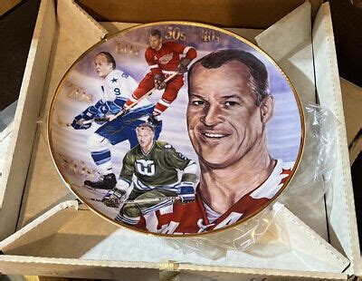 Gordie Howe Signed Autograph Plate #/2358 Detroit Red Wings Gartlan ...