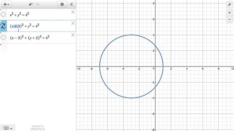 How to draw a circle using DESMOS - YouTube