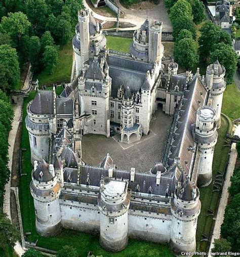 Pierrefonds Castle aerial view, France - #Aerial #castle #France # ...