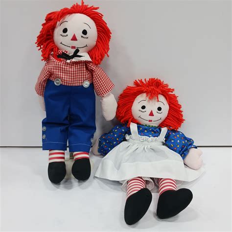 Buy the Vintage Pair of Raggedy Ann & Andy Dolls | GoodwillFinds