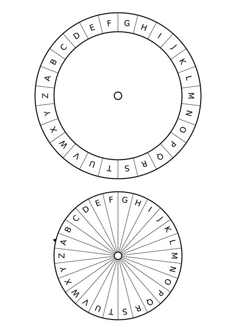 Cipher Wheel Printable - Printable Word Searches