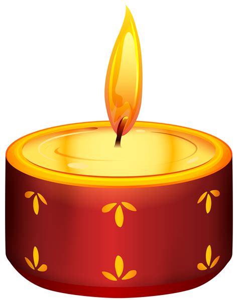 Diwali Red Candle Transparent PNG Clip Art | Gallery Yopriceville ...