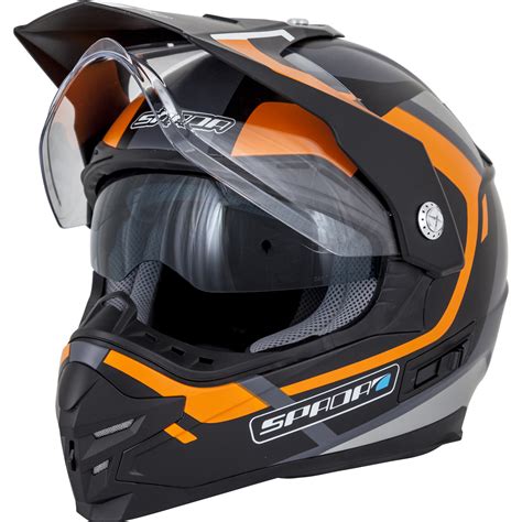 Spada Intrepid Beam Dual Sport Helmet Motorcycle Adventure Enduro Sun ...