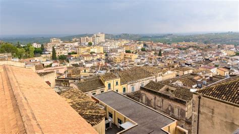 Aerial view of Noto town stock image. Image of panoramic - 135949673